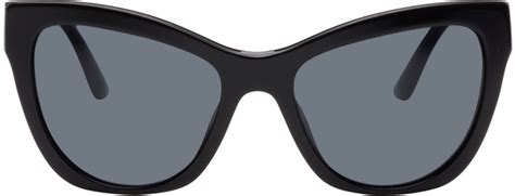 versace black cat eye acetate sunglasses